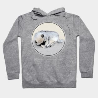 Keeshond Puppy (Sleeping) Hoodie